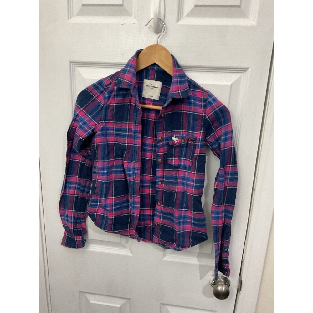 Abercrombie Kids Girls Medium Flannel Shirt